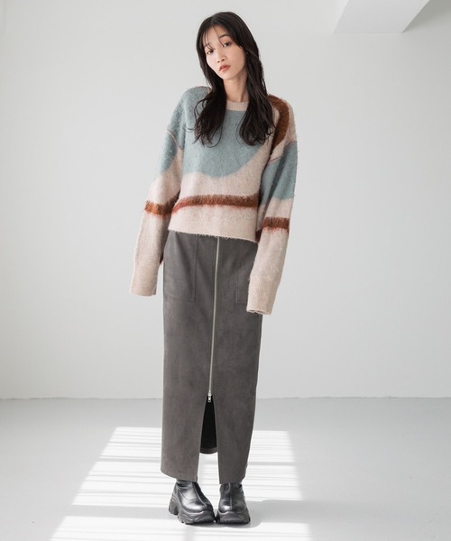 LOWRYS FARM(ローリーズファーム)の「スエードZIPタイトスカート 145793(スカート・レディース・ブラック/グレー/アイボリー/ブラウン・FREE)」の16枚目の写真