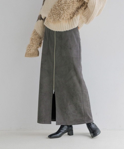 LOWRYS FARM(ローリーズファーム)の「スエードZIPタイトスカート 145793(スカート・レディース・ブラック/グレー/アイボリー/ブラウン・FREE)」の20枚目の写真