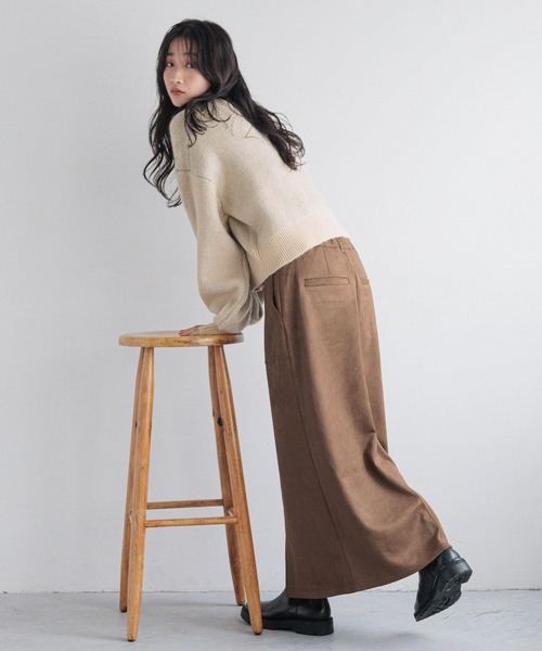 セール】スエードZIPタイトスカート 145793（スカート）｜LOWRYS