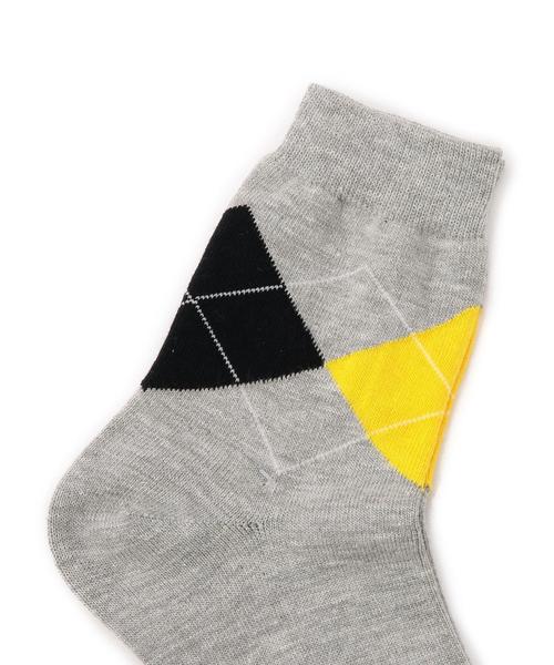 coen（コーエン）の「【お得な2足セット】アーガイルハーフソックス（ソックス/靴下・メンズ・その他1・フリー）」の3枚目の写真