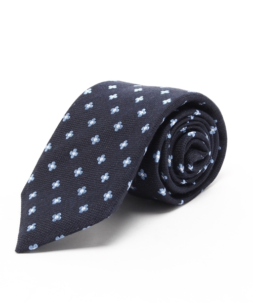 BEAMS F（ビームスエフ）の「BEAMS F / シルクウールジャカード（ネクタイ・メンズ・インディゴブルー/ネイビー・ONE SIZE）」の2枚目の写真