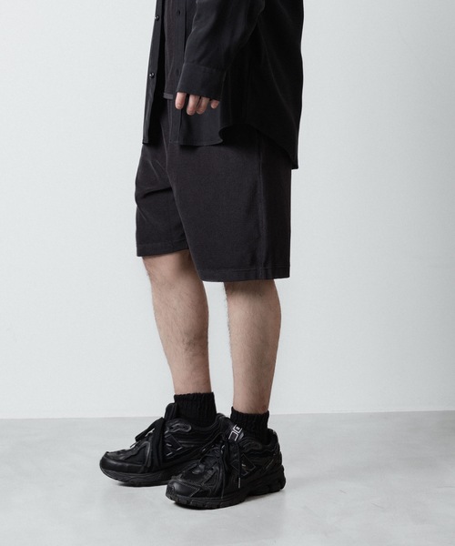 ATTACHMENT（アタッチメント）の「CO/PE ハイゲージパイル ショーツ / CO/PE HIGH GAUGE PILE SHORTS（その他パンツ・メンズ・ブラック/ライトベージュ・1/2/3）」の6枚目の写真