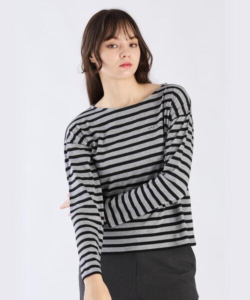 セール】ボーダーロングスリーブTシャツ（Tシャツ/カットソー
