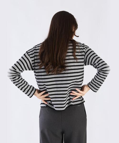 トップス archive agnes b. border long sleeve tee archive agnes b. border long sleeve tee - メルカリ