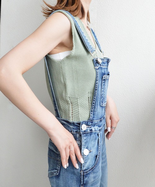 Overalls/スキニージーンズサロペット ST/No.27343