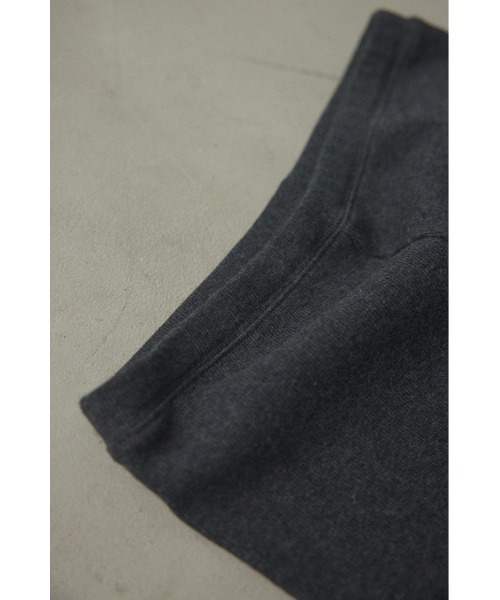 BLACK BY MOUSSY（ブラックバイマウジー）の「tereko half leggings(テレコハーフレギンス)（レギンス/スパッツ・レディース・チャコールグレー/ブラック・FREE）」の8枚目の写真