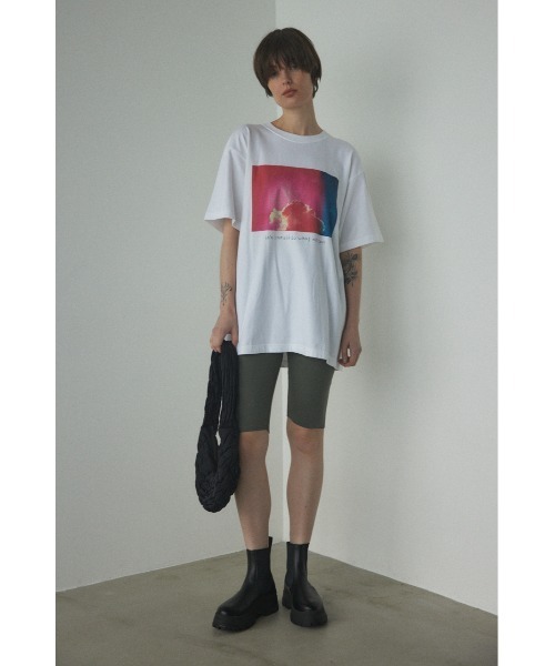 BLACK BY MOUSSY（ブラックバイマウジー）の「tereko half leggings(テレコハーフレギンス)（レギンス/スパッツ・レディース・チャコールグレー/ブラック・FREE）」の10枚目の写真