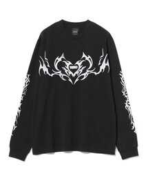 BEAMS T | BOILER ROOM / Tribal LS T-Shirt Black(Tシャツ/カットソー)