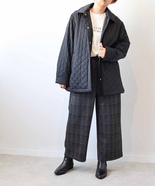 MB mint breeze(エムビーミントブリーズ)の「【LL~6L 大きいサイズ】【WEB/一部店舗限定】裏起毛ニットワイドパンツ(その他パンツ・レディース・チャコールグレー/ブラック/ブラウン・LL/3L/4L/5L/6L)」の15枚目の写真