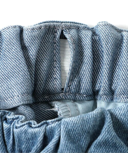 apres les cours（アプレレクール）の「【WEB限定】サイドリボンデニムパンツ（デニムパンツ・キッズ・サックスブルー/ネイビー・80/90/100/110/120/130/140）」の8枚目の写真