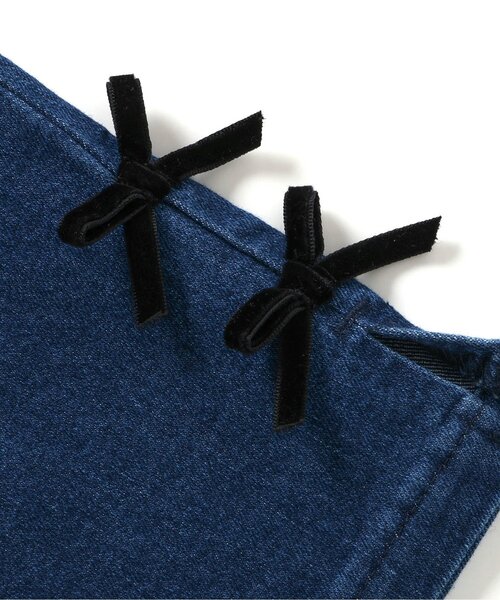 apres les cours（アプレレクール）の「【WEB限定】サイドリボンデニムパンツ（デニムパンツ・キッズ・サックスブルー/ネイビー・80/90/100/110/120/130/140）」の9枚目の写真