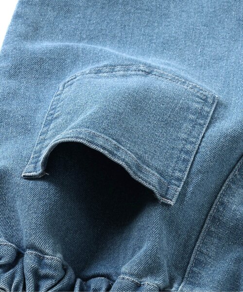 apres les cours（アプレレクール）の「【WEB限定】サイドリボンデニムパンツ（デニムパンツ・キッズ・サックスブルー/ネイビー・80/90/100/110/120/130/140）」の16枚目の写真