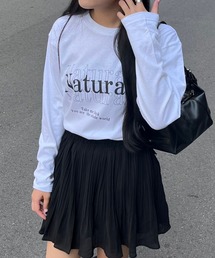 英字プリントロンT／長袖Tシャツ