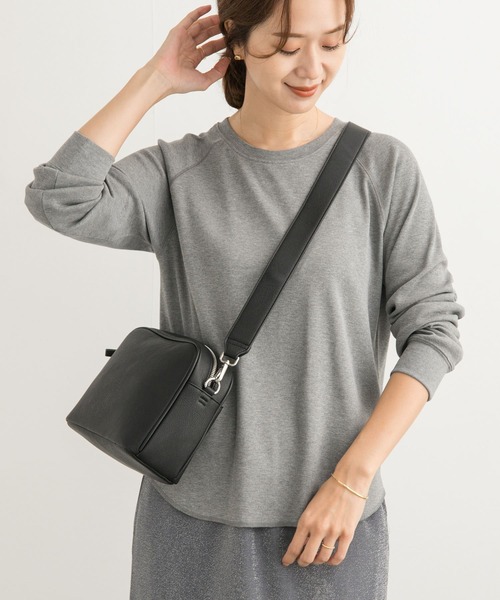 URBAN RESEARCH DOORS（アーバンリサーチドアーズ）の「ソフトフライスプルオーバー（Tシャツ/カットソー・レディース・グレー系その他/ベージュ系その他/ブラック・MEDIUM）」の4枚目の写真