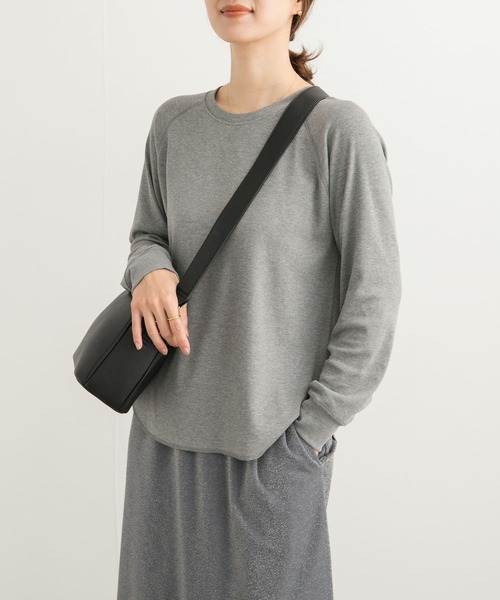 URBAN RESEARCH DOORS（アーバンリサーチドアーズ）の「ソフトフライスプルオーバー（Tシャツ/カットソー・レディース・グレー系その他/ベージュ系その他/ブラック・MEDIUM）」の6枚目の写真