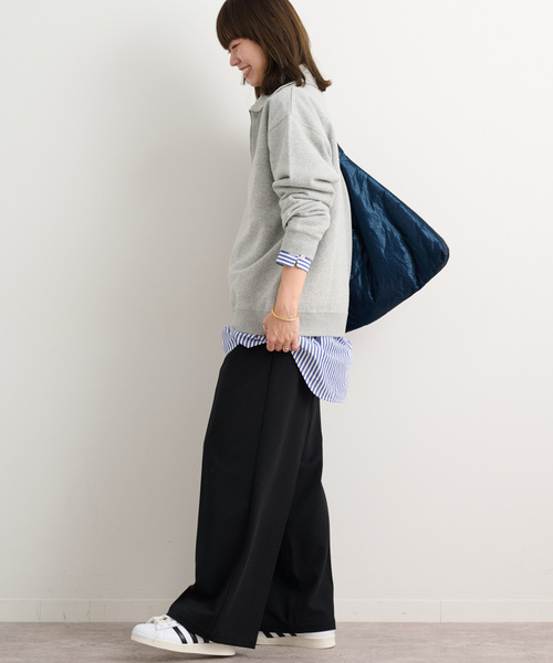 JOURNAL STANDARD relume（ジャーナルスタンダード　レリューム）の「《追加》2WAYストレッチワイドパンツ（スラックス・レディース・ブラック/ブラック系その他・36/38）」の11枚目の写真