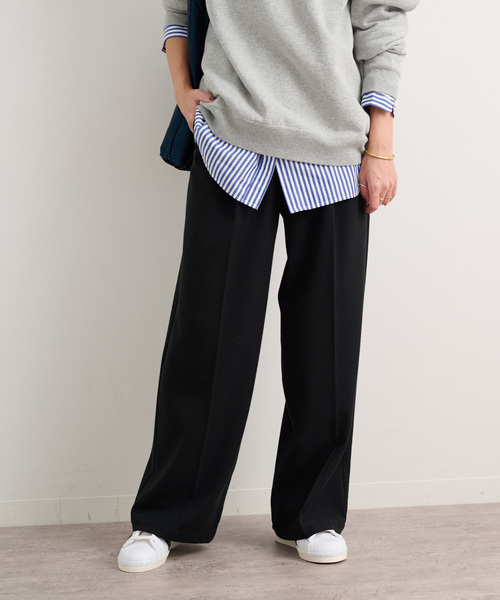 JOURNAL STANDARD relume（ジャーナルスタンダード　レリューム）の「《追加》2WAYストレッチワイドパンツ（スラックス・レディース・ブラック/ブラック系その他・36/38）」の15枚目の写真