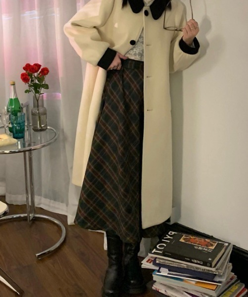 GEMEDA(ジェメダ)の「チェックスカート(スカート・レディース・ダークグリーン/ネイビー・M)」の11枚目の写真