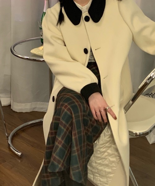 GEMEDA(ジェメダ)の「チェックスカート(スカート・レディース・ダークグリーン/ネイビー・M)」の12枚目の写真