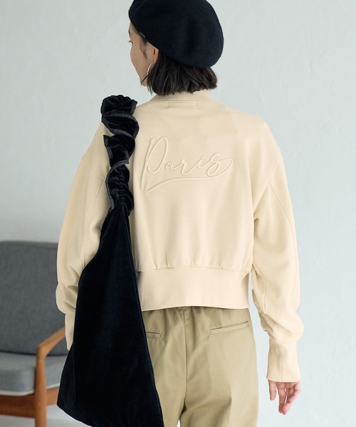 ROPE' PICNIC（ロペピクニック）の「バック刺繍カットスタジャン（スタジャン・レディース・ブラック/キナリ・38）」の13枚目の写真