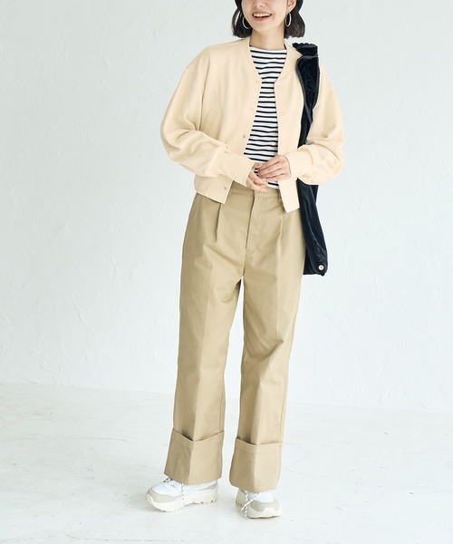 ROPE' PICNIC（ロペピクニック）の「バック刺繍カットスタジャン（スタジャン・レディース・ブラック/キナリ・38）」の22枚目の写真