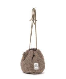 studio CLIP | ボア巾着バッグ(ハンドバッグ)