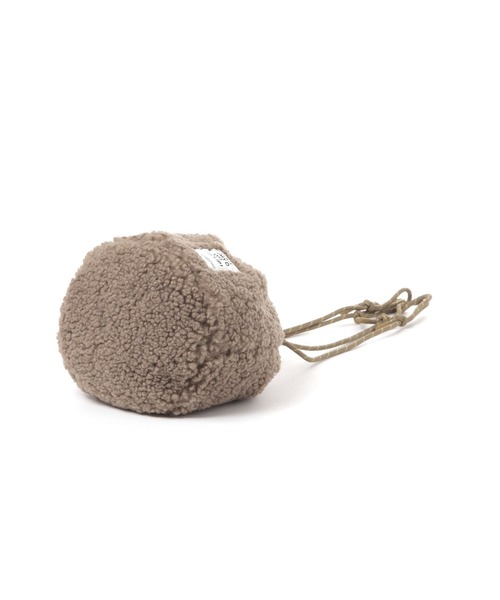 studio CLIP（スタディオクリップ）の「ボア巾着バッグ（ハンドバッグ・レディース・ブラウン/ベージュ・FREE）」の6枚目の写真