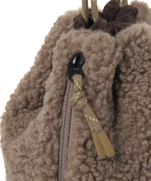 studio CLIP（スタディオクリップ）の「ボア巾着バッグ（ハンドバッグ・レディース・ブラウン/ベージュ・FREE）」の10枚目の写真