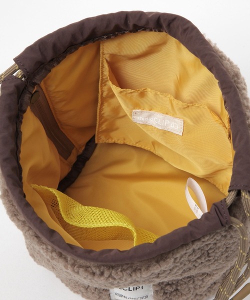 studio CLIP（スタディオクリップ）の「ボア巾着バッグ（ハンドバッグ・レディース・ブラウン/ベージュ・FREE）」の13枚目の写真