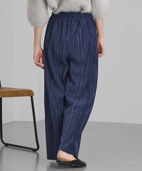 Bou Jeloud（ブージュルード）の「ベロアランダムプリーツパンツ（その他パンツ・レディース・ブルー/ブラック/ベージュ・FREE）」の15枚目の写真