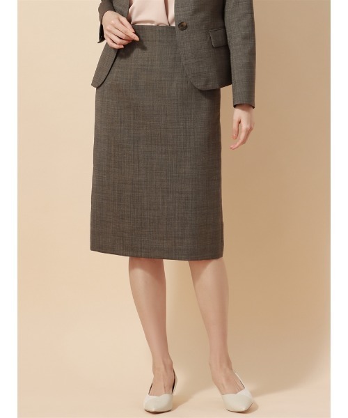 【セール】WEB限定 タイトスカート ウォッシャブル TWストレッチ ピンドット（スーツパンツ）｜SUIT SQUARE（スーツスクエア）