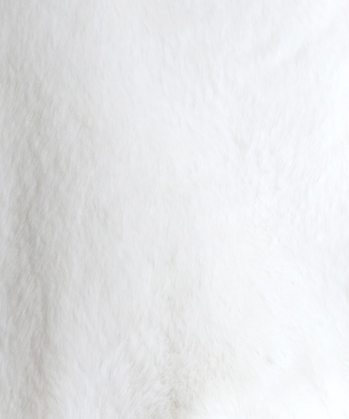 SITRY（シトリー）の「Rabbit Ears Fur Hoodie/オーバーサイズ うさ耳付きフード フルジップパーカー ファーブルゾン ファージャケット（ブルゾン・レディース・ホワイト/ピンク/ブラック/サックスブルー/ブラック系その他・FREE）」の6枚目の写真
