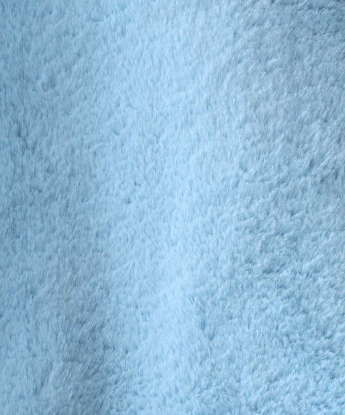 SITRY（シトリー）の「Rabbit Ears Fur Hoodie/オーバーサイズ うさ耳付きフード フルジップパーカー ファーブルゾン ファージャケット（ブルゾン・レディース・ホワイト/ピンク/ブラック/サックスブルー/ブラック系その他・FREE）」の8枚目の写真