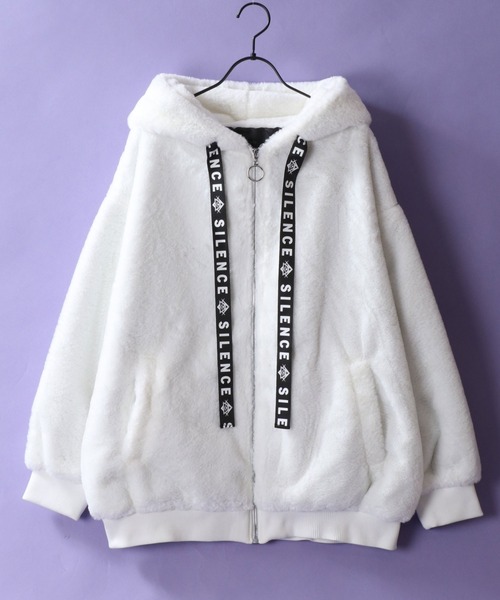 Rabbit Ears Fur Hoodie/オーバーサイズ うさ耳付きフード