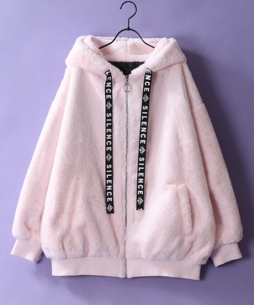 セール】Rabbit Ears Fur Hoodie/オーバーサイズ うさ耳付きフード