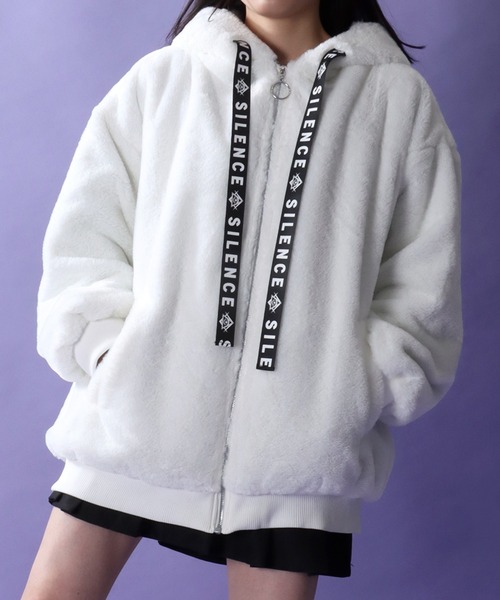 フランシュリッペ　シルエットうさぎ　 フード付きジャケット　ブルゾン フランシュリッペ シルエットうさぎ フード付きジャケット ブルゾン