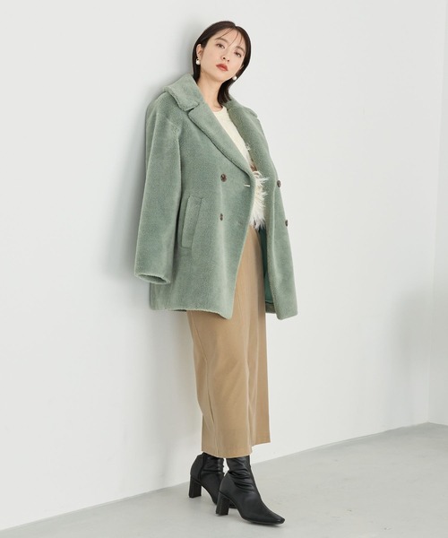 Andemiu（アンデミュウ）の「フリンジニット202797（ニット/セーター・レディース・アイボリー/グレー・FREE）」の5枚目の写真