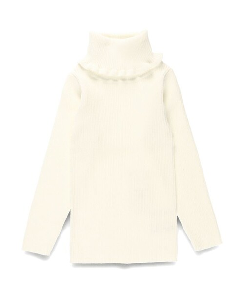 BRANSHES（ブランシェス）の「タートルネックリブニット（ニット/セーター・キッズ・レッド/アイボリー/その他/ブラック・120/100/140/130/150/110）」の14枚目の写真
