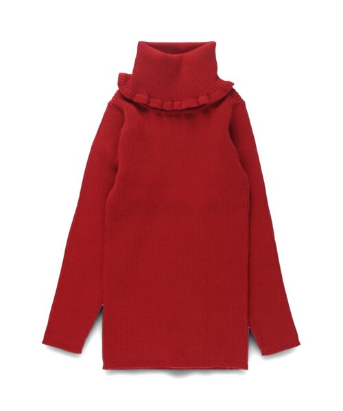 BRANSHES（ブランシェス）の「タートルネックリブニット（ニット/セーター・キッズ・レッド/アイボリー/その他/ブラック・120/100/140/130/150/110）」の20枚目の写真