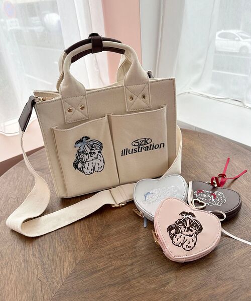 MAJESTIC LEGON(マジェスティックレゴン)の「SZKコラボ ハートチャームポーチ(ポーチ・レディース・ピンク/ブラウン/シルバー・FREE)」の13枚目の写真