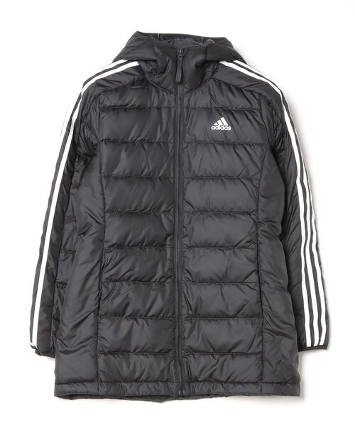 adidasダウンコート　フード付き L adidas アディダス ダウンコート ベンチコート フード付き 130cm
