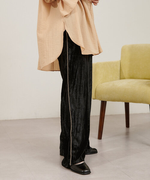 Kastane（カスタネ）の「B ベロアパンツ（その他パンツ・レディース・ブラック/ブルー・FREE）」の8枚目の写真