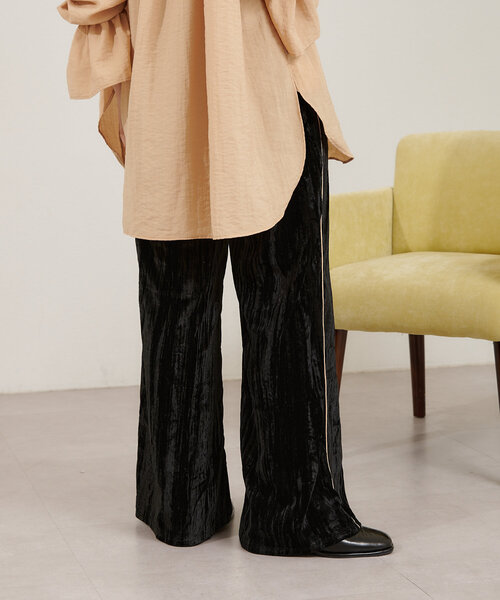 Kastane（カスタネ）の「B ベロアパンツ（その他パンツ・レディース・ブラック/ブルー・FREE）」の10枚目の写真