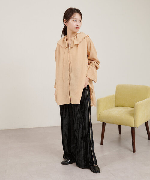 Kastane（カスタネ）の「B ベロアパンツ（その他パンツ・レディース・ブラック/ブルー・FREE）」の12枚目の写真