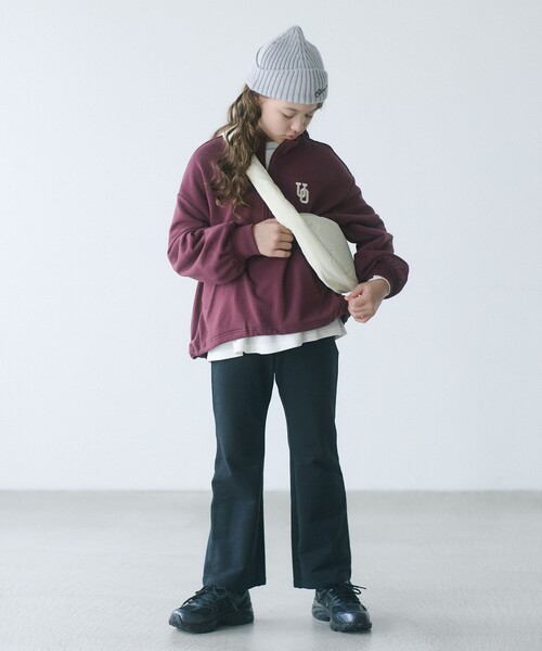 UNIVERSAL OVERALL(ユニバーサルオーバーオール)の「【別注】<UNIVERSAL OVERALL>TJ アノラックプルオーバー / キッズ 140cm-160cm(スウェット・キッズ・ダークグリーン/ワインレッド・M(140-150cm)/L(160cm))」の3枚目の写真