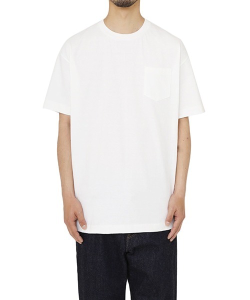 ANATOMICA（アナトミカ）の「【入荷禁止】ANATOMICA / アナトミカ：POCKET TEE S/S made of USA yarn：530-541-23[MUS]（Tシャツ/カットソー・メンズ・ホワイト/グレー・M/L）」の6枚目の写真