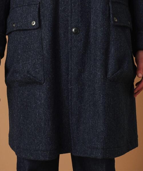40ｃｔ＆525（フォーティーカラッツアンドゴーニーゴ）の「◆ウールヘリンボン ノーカラーコート（ノーカラーコート・メンズ・チャコールグレー/ネイビー・04/03/02/01）」の22枚目の写真