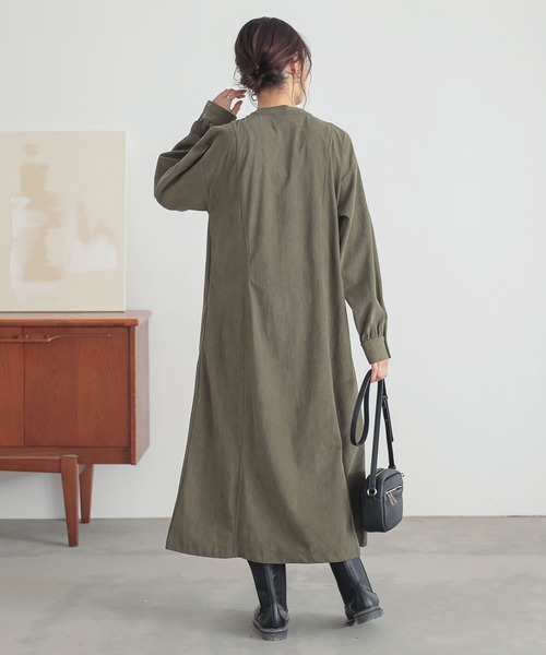 n'OrLABEL（ノアールレーベル）の「『コーデュロイワンピース』（ワンピース・レディース・スミクロ/カーキ/ネイビー・FREE）」の13枚目の写真