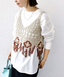 LOGAN knitting mills | LOGAN KNITTING MILLS:〈手洗い可能〉モール ビスチェ(ニット/セーター)