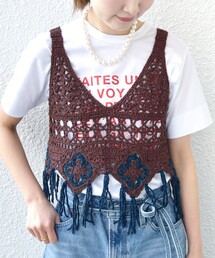 LOGAN KNITTING MILLS:〈手洗い可能〉モール ビスチェ